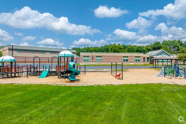 Mary E. Finn School's playground has a multipurpose field connected in Southborough, MA.
