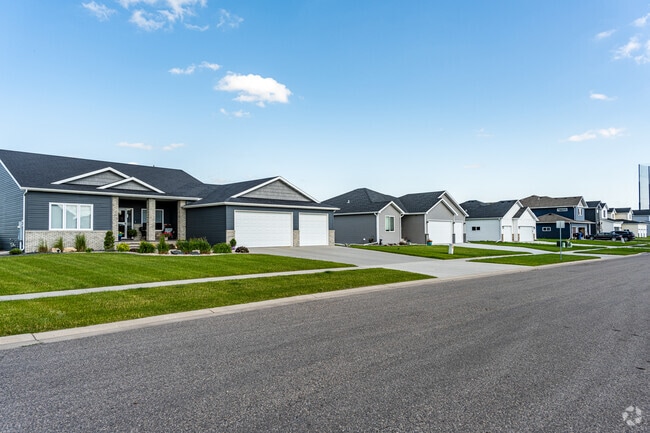Symmetrical rows of residences in Centennial, blending comfort and community.