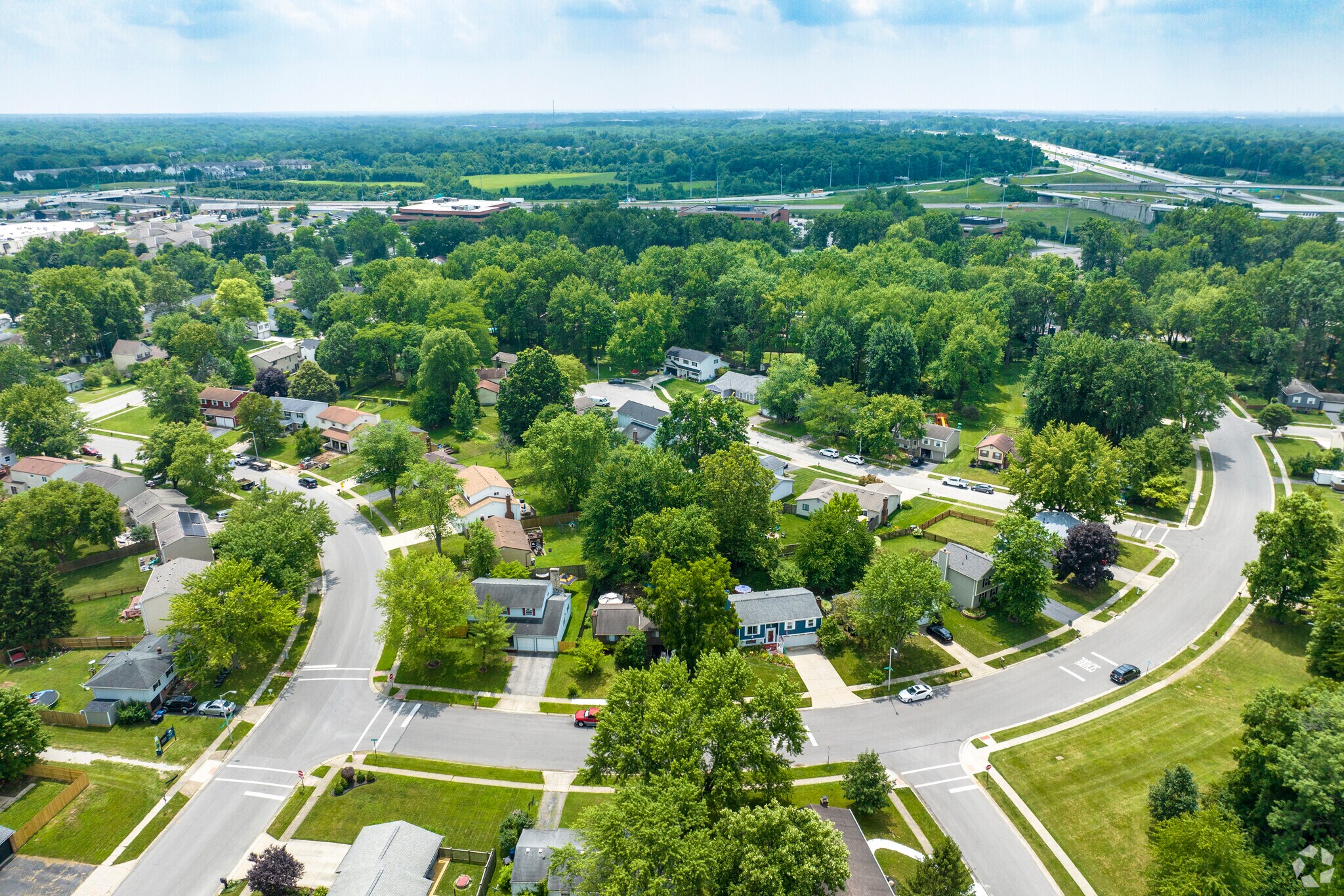 Gould Park is an inviting spread of homes surrounded by trees.