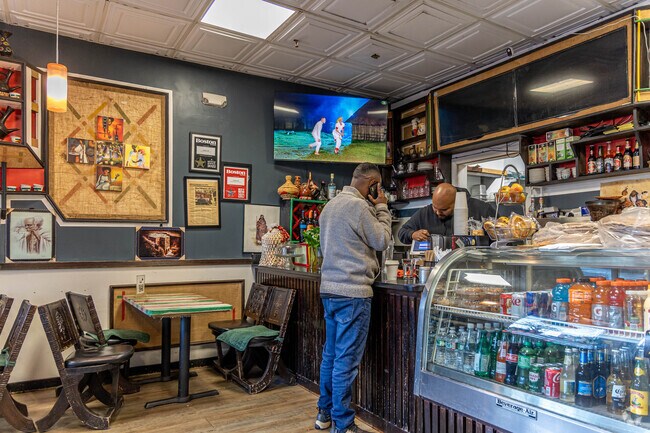 Fasika Cafe in Fort Hill offers Ethiopian cuisine and coffee's.