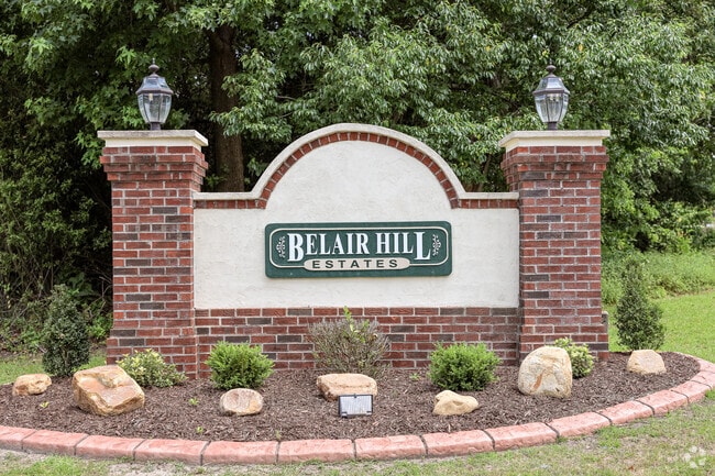 The neighborhood sign in Belair in Augusta.