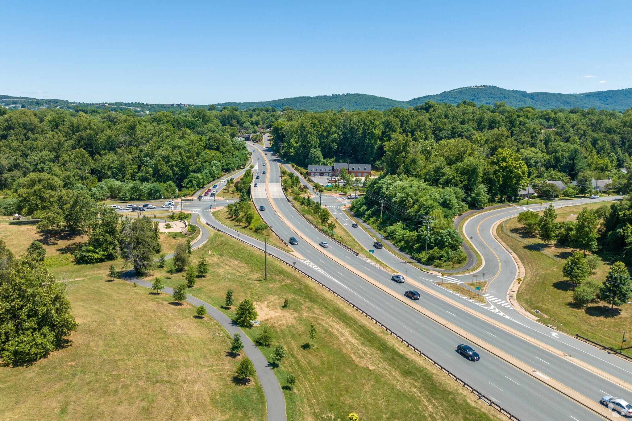 Route 250 is a major highway that runs through Locust Grove.