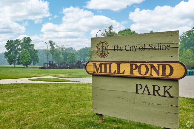Mill Pond Park is the largest of all the Saline community parks at nearly 54 acres.