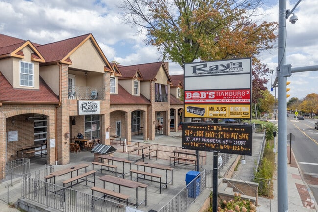 Signage for Bob's Hamburger serving the community in Sherbondy Hill, Akron, OH.