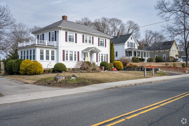 The West Wrentham neighborhood features a range of charming colonial homes with a rich history.