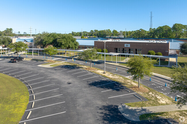 North Myrtle Beach Middle School has a large campus for students.