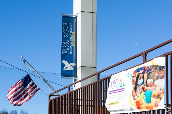 PS 274X New American Academy serves 380 students in Pre-K - 5.