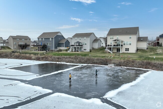 You'll often find kids playing pond hockey in Apple Valley.