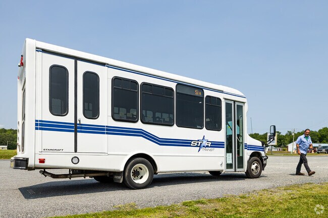 Blue Star Transit serves Accomac, Temperanceville, Atlantic, and nearby areas, offering public bus routes that connect Eastern Shore communities.