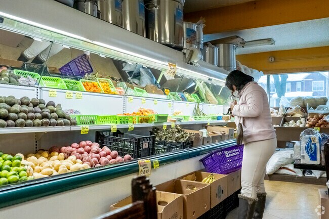 Mercado Marimar in Bram's Addition sells pantry items, produce, and even has a dining area.