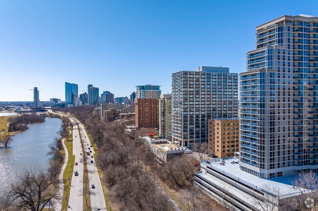 Condos lining the lakefront in Northpoint's southern edge.