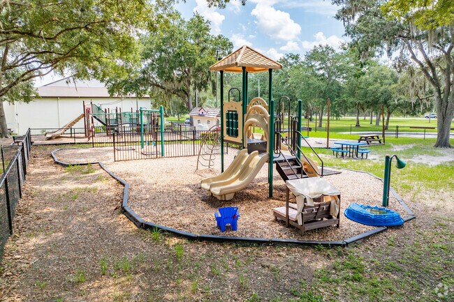 Kids enjoy playing on the play area at St. Paul's Lutheran School.