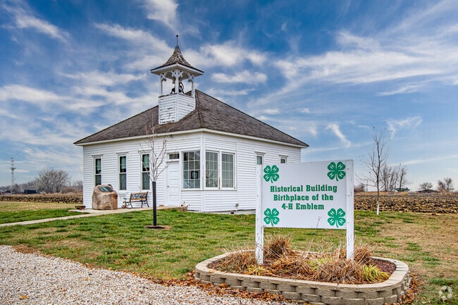 Historic schoolhouse marks the birthplace of the 4-H emblem near Clarion.