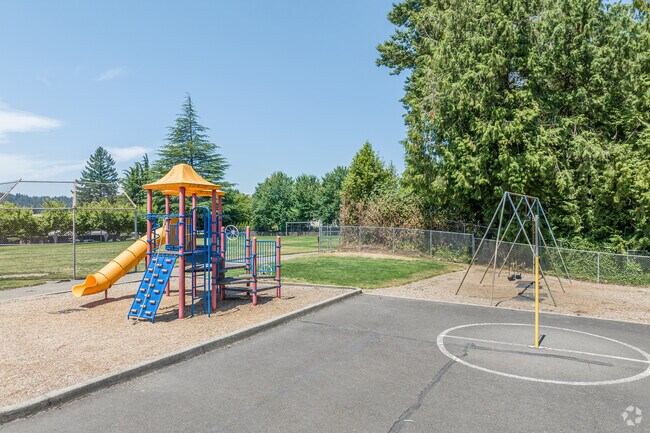 The Playground at St. John The Baptist Catholic School in Historic Milwaukie.