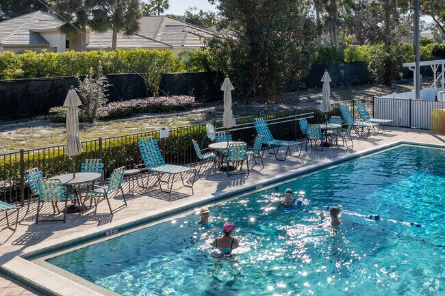 The pool at Spring Creek Village is a great place for water aerobics classes.