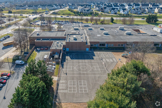 There are blacktops and a playground for students to enjoy at Fulton Elementary School.
