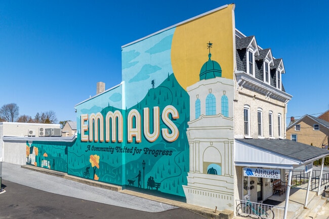 Colorful murals brighten Chestnut Street in Emmaus.