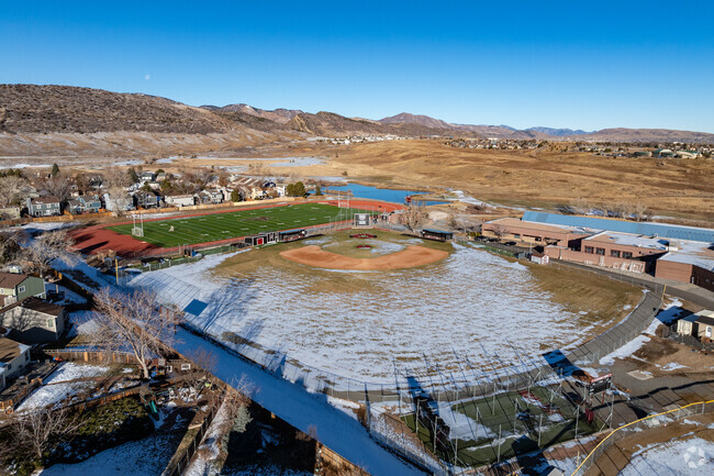 Chatfield High School in Littleton has a baseball diamond and a football field .
