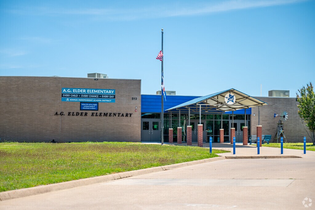 Students join the journey of learning at A.G. Elder Elementary School in Cleburne, TX.