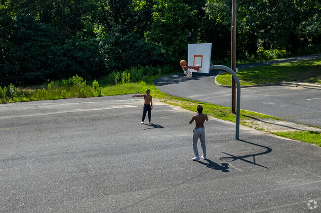 Practice your skills at the basketball courts next to Gibbsboro Elementary School in Gibbsboro.