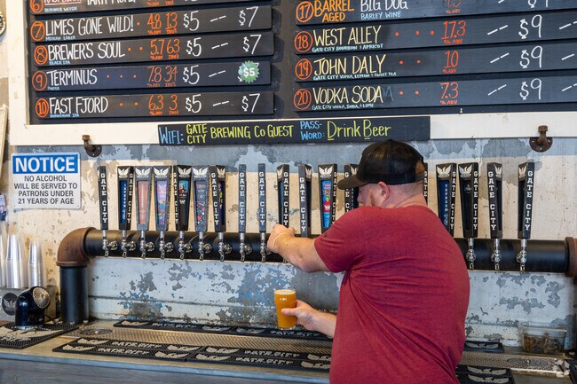 Gate City in downtown Roswell, GA is a great place to get a beer.