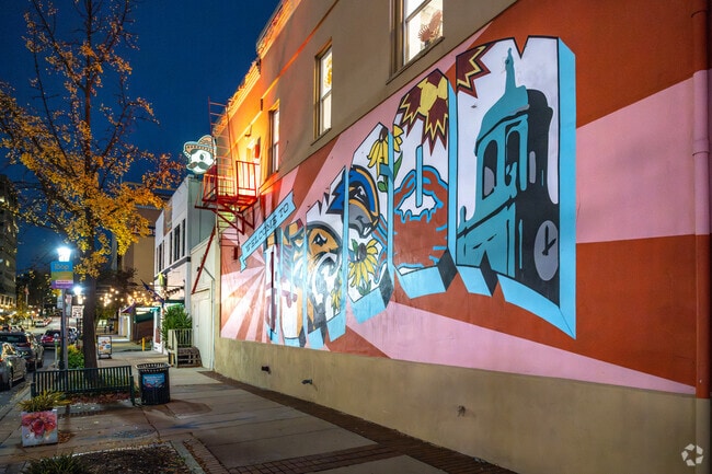 Towson is a beautiful city day and night.