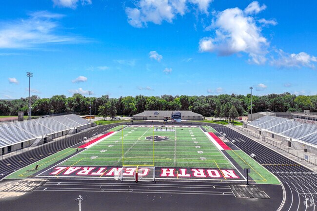 North Central High School's football field.