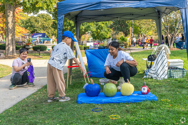 There are so many fun games at the Fall Family Festival in Downtown Hinsdale.