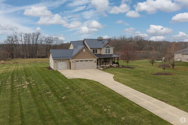 New larger traditional style homes are going in just north of downtown Olivet.
