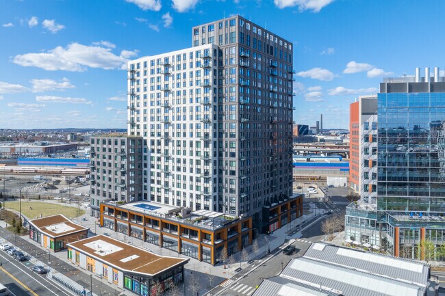 You will find several luxury condos and apartment buildings in East Cambridge.