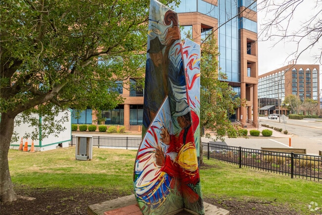 Mill Point Park near Olde Hampton has African American attributed artwork downtown.