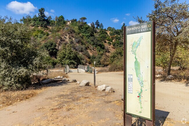 There are a number of trails to explore around Lower Arroyo Park.