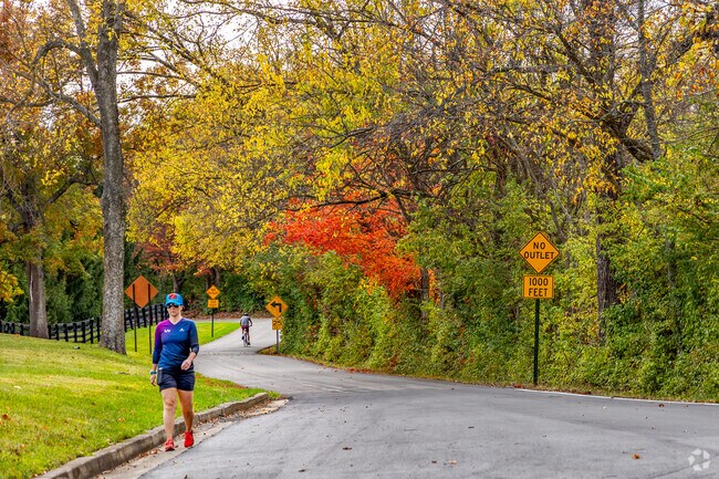 Whether you want to walk through Greenbrier, or on back roads, it is a peaceful walk.