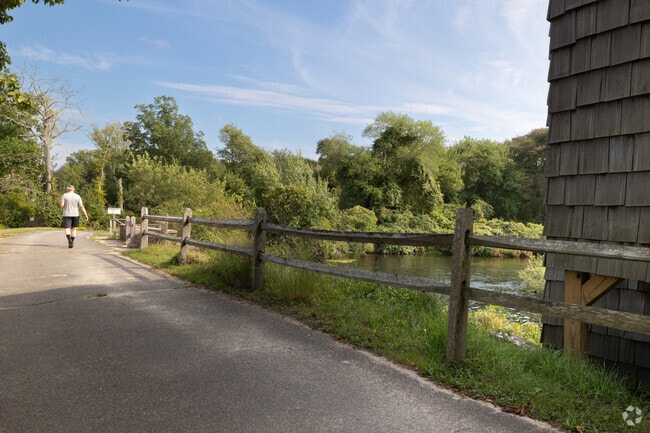 The Connetquot River State Park Preserve has historical buildings and beautiful waterways.