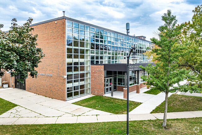 Students living in the Sheridan neighborhood can attend Northeast Middle School.