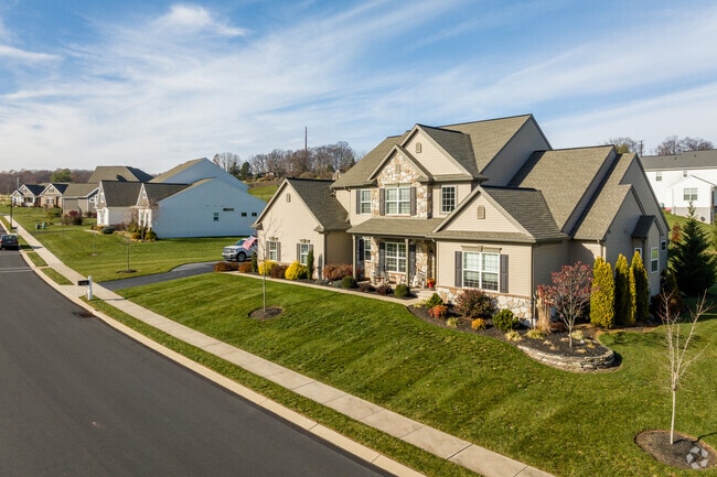 Large colonial revivals are a common find in Brecknock, PA.