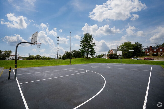 Basketball courts are located in Fairmount Neighborhood Park.