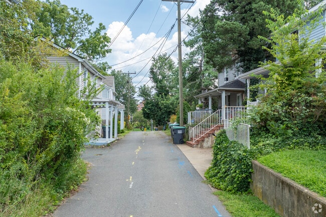 Cozy alleyways define the sparse home options in Starr Hill.