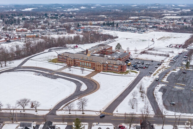 Auburn Junior High School is not far from local shopping and housing.