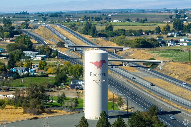 Prosser is known for its wineries and its view of Horse Heaven Hills.