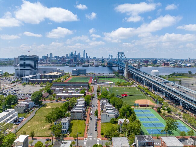 Downtown Camden is located along the Delaware River, a stone's throw away from Philadelphia.