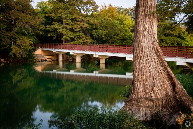 The Guadalupe River Trails leading to Louis Hays Park in Kerrville.