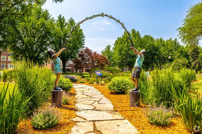 Buxton Park has many different pathways for Indianola residents to stroll on.