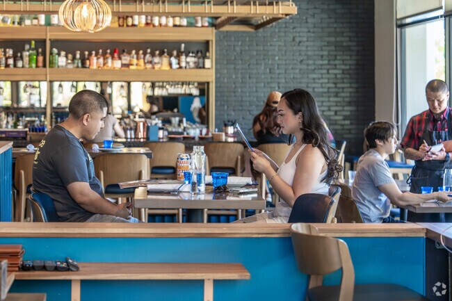 Longport Fish Co. is a great place for a lunch date with a modern atmosphere and delicious food.