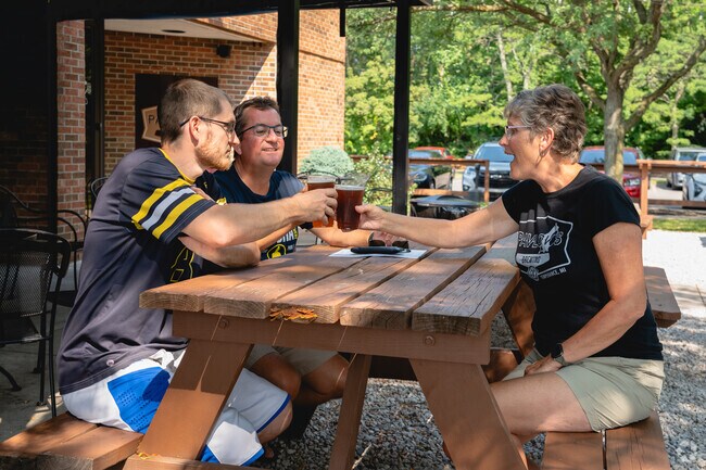 When hanging on the patio, you must cheer to local beers at Pavlov's Brewing Company.