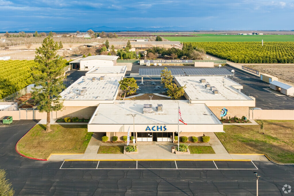 Looking East from the campus of Accelerated Charter High School toward the Sierra Nevada's.