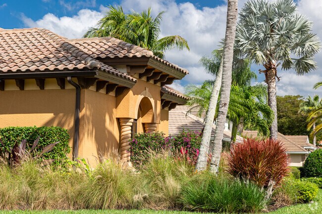 Mediterranean-style homes and lush landscaping is a common sight in Olde Cypress.
