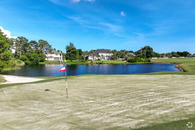 Large homes on spacious lots on the golf course demand top dollar when they go on the market in Upper grsnd Lagoon.