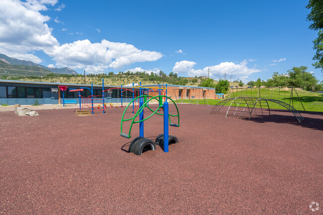 Students can enjoy the playground at Skyway Park Elementary School.