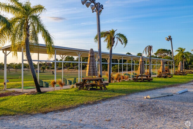 U.S. 1 Golf near St. Lucie Village features a driving range for casual practice sessions.